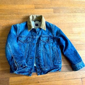 Gap Kids Denim Jacket lined with Sherpa.